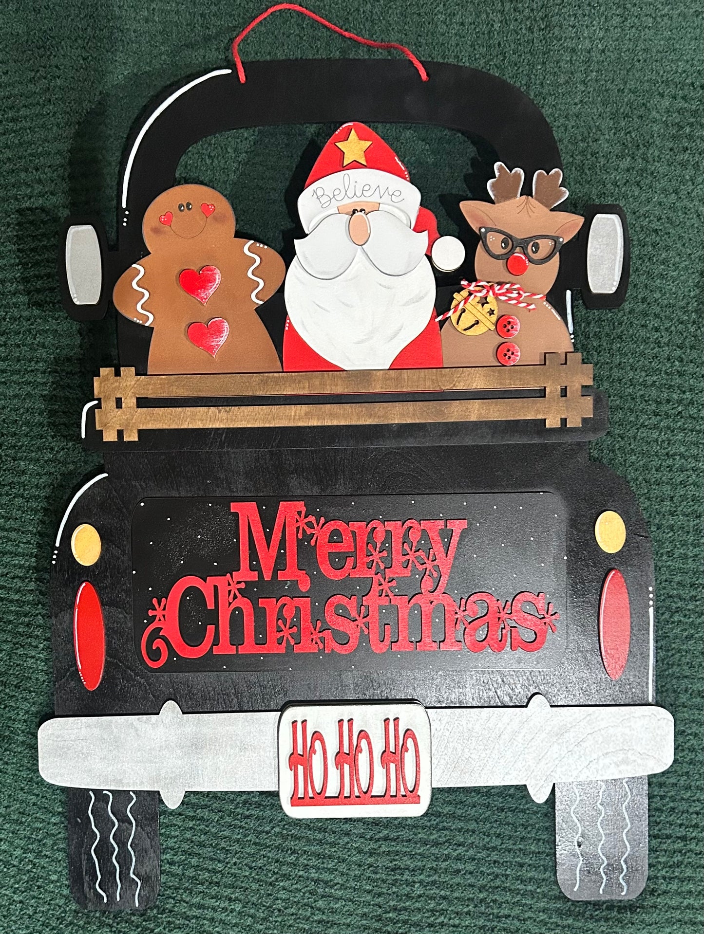Merry Christmas Truck Door Hanger