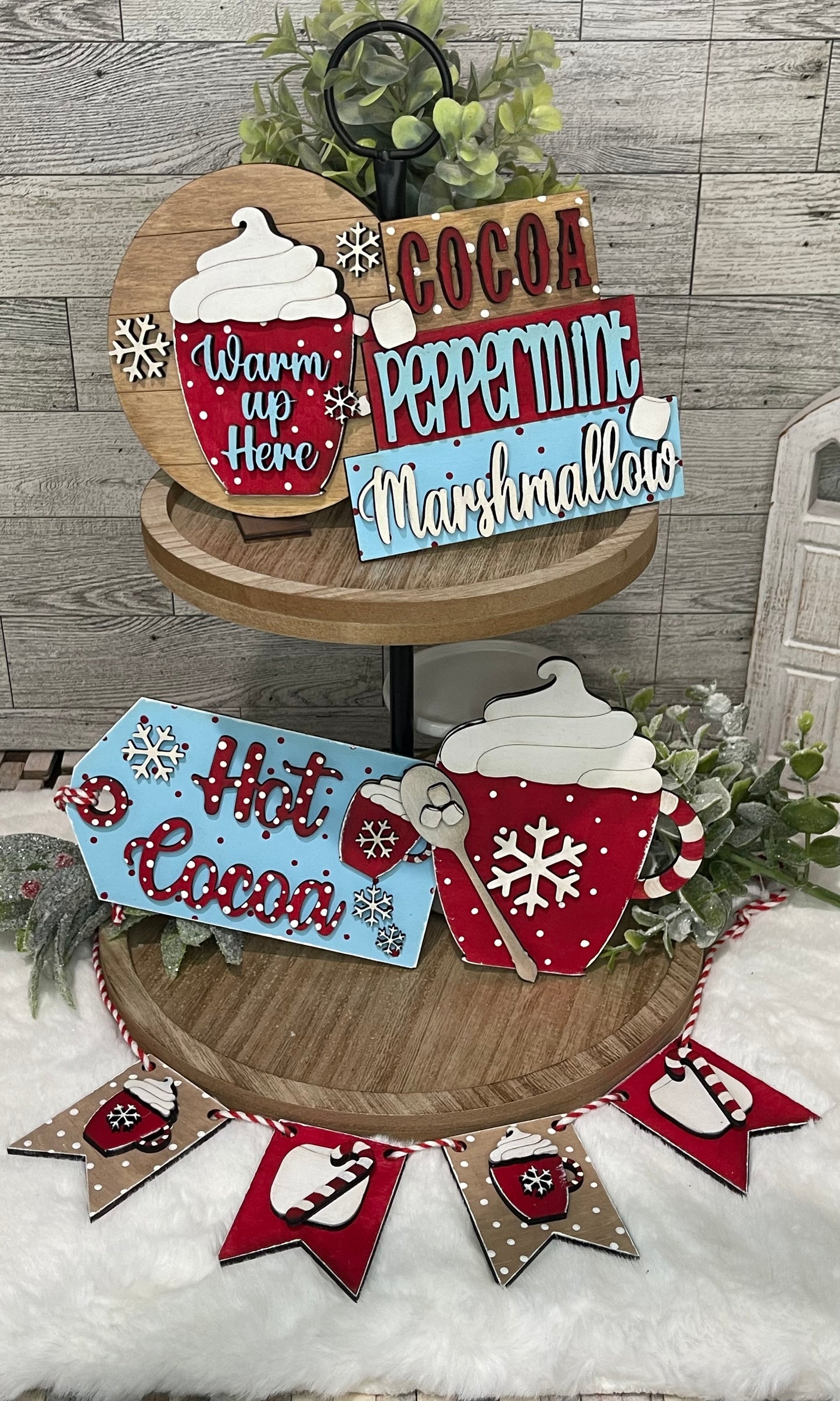 Hot Cocoa Tiered Tray Set