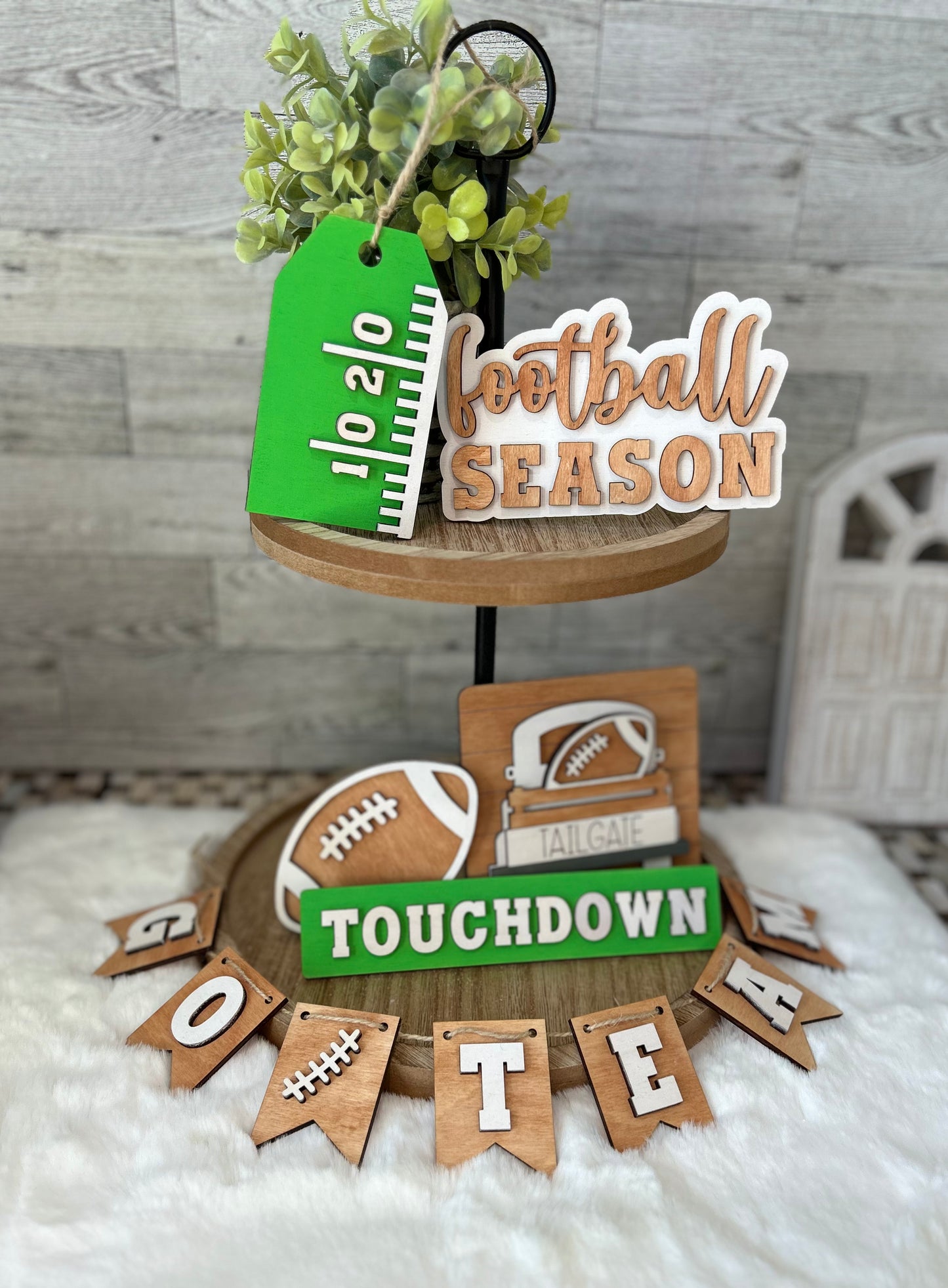 Football Tiered Tray Set