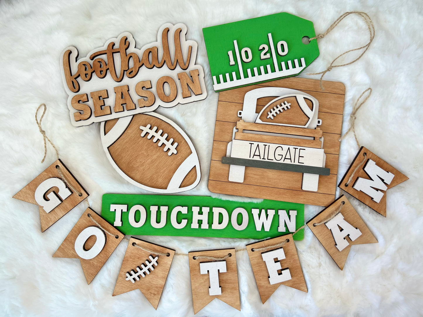 Football Tiered Tray Set