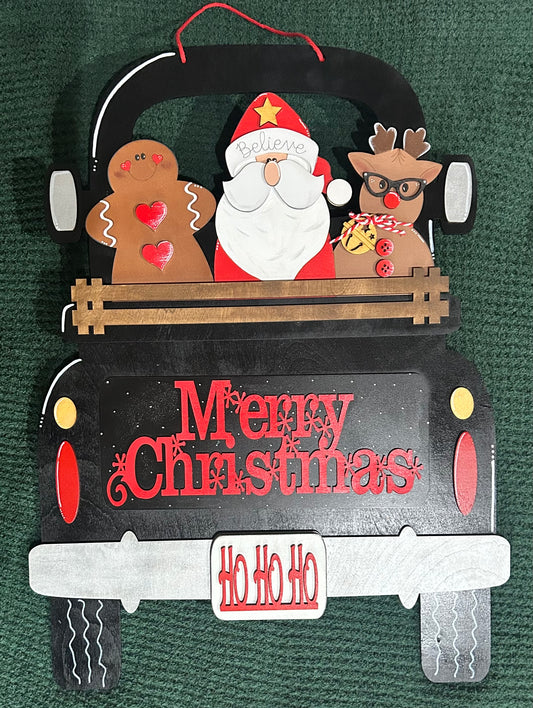 Merry Christmas Truck Door Hanger