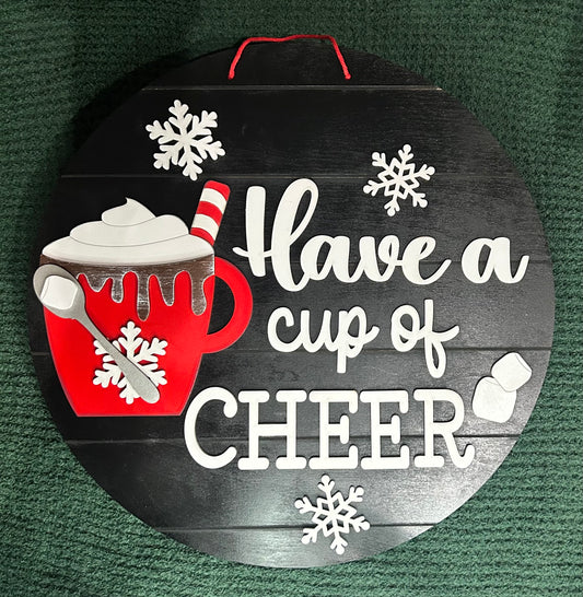 Have a Cup of Cheer Door Hanger